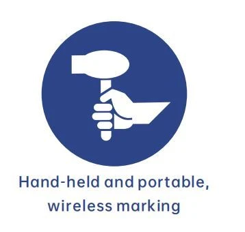Hand-held and portable wireless marking