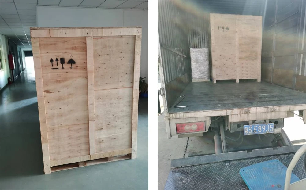 Galvo laser machine pack with wooden case
