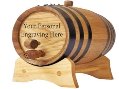 Co2 laser engraving on wood barrel